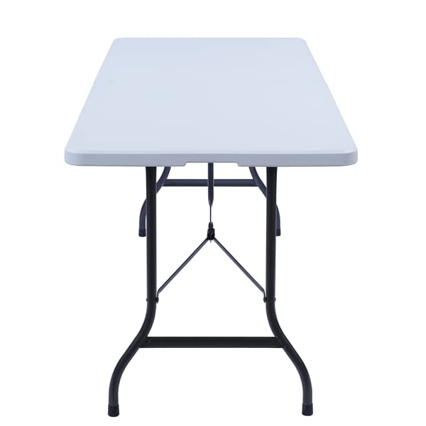 White 6 ft Foldable Plastic Table W470