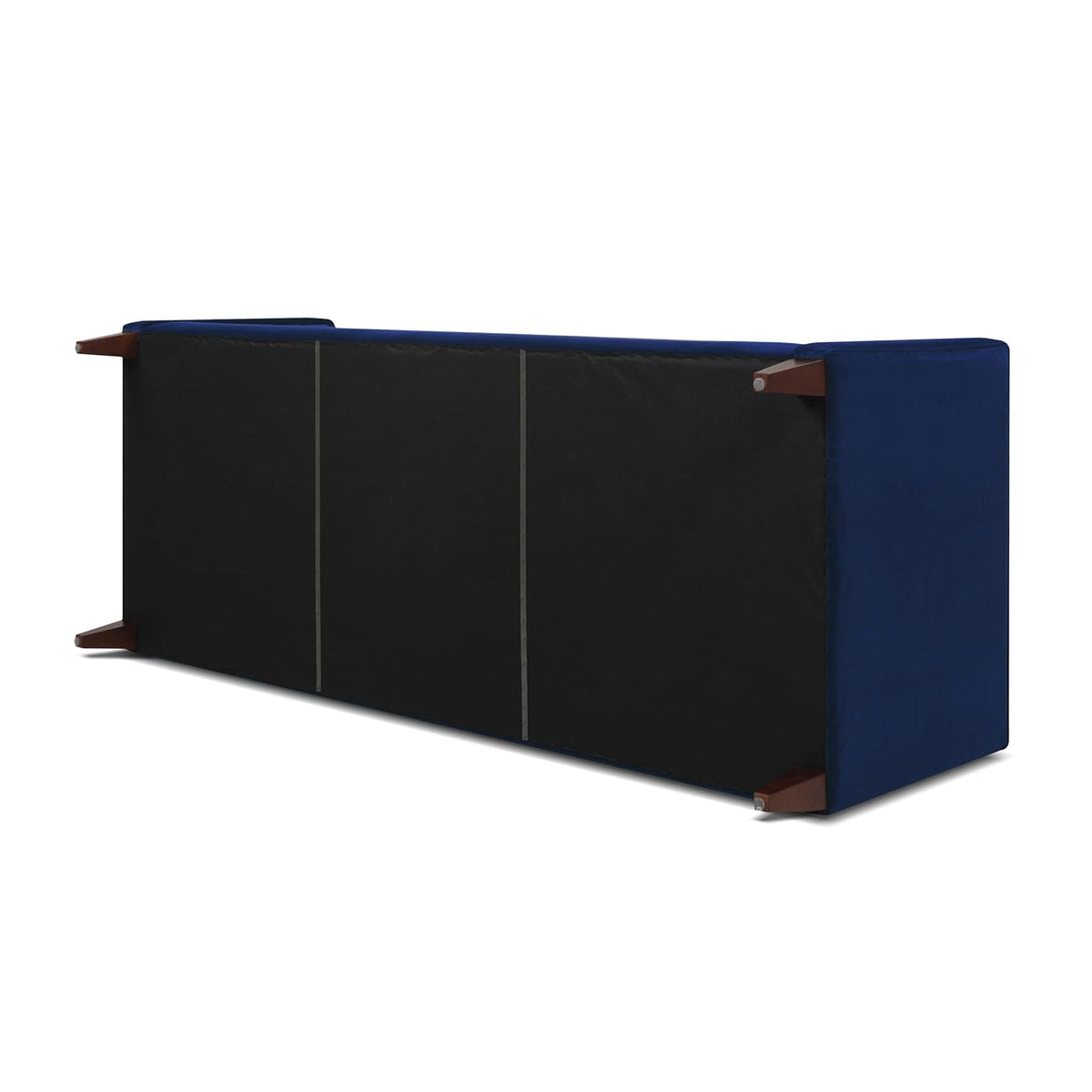 Navy Blue Velvet Tufted Sofa W79543