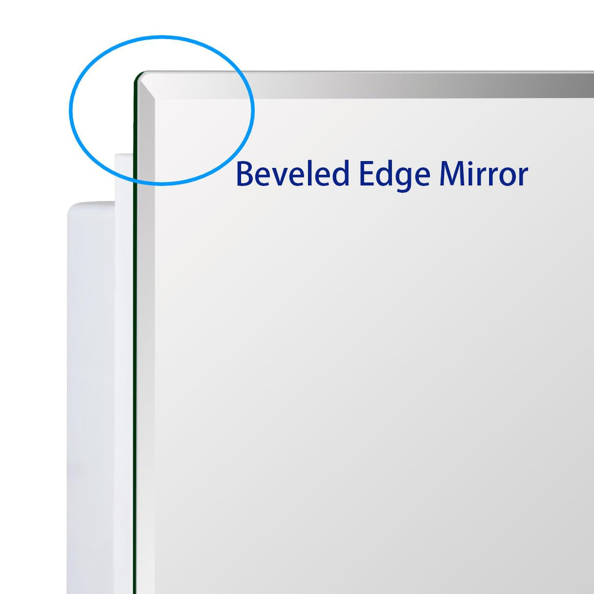 Bathroom Medicine Cabinet with Beveled Edge Mirrored Door 16 x 36 inch O18541