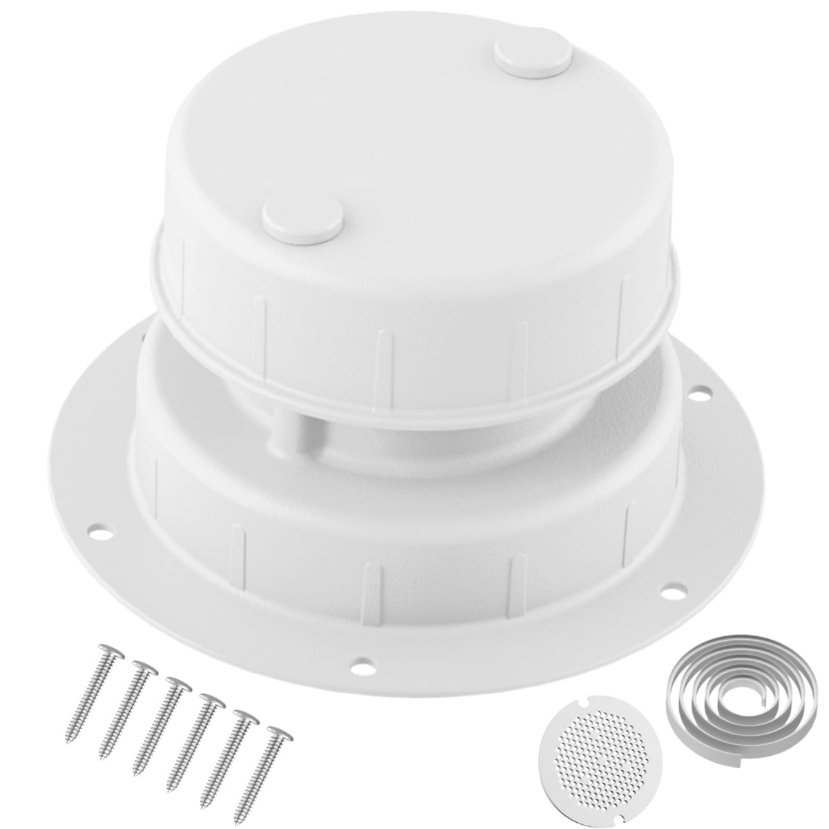 Aluminum RV Sewer Vent Cap with Screen U7718