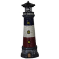 15" Tall Waterproof Resin Lighthouse Lamp with Rotating LED C39981