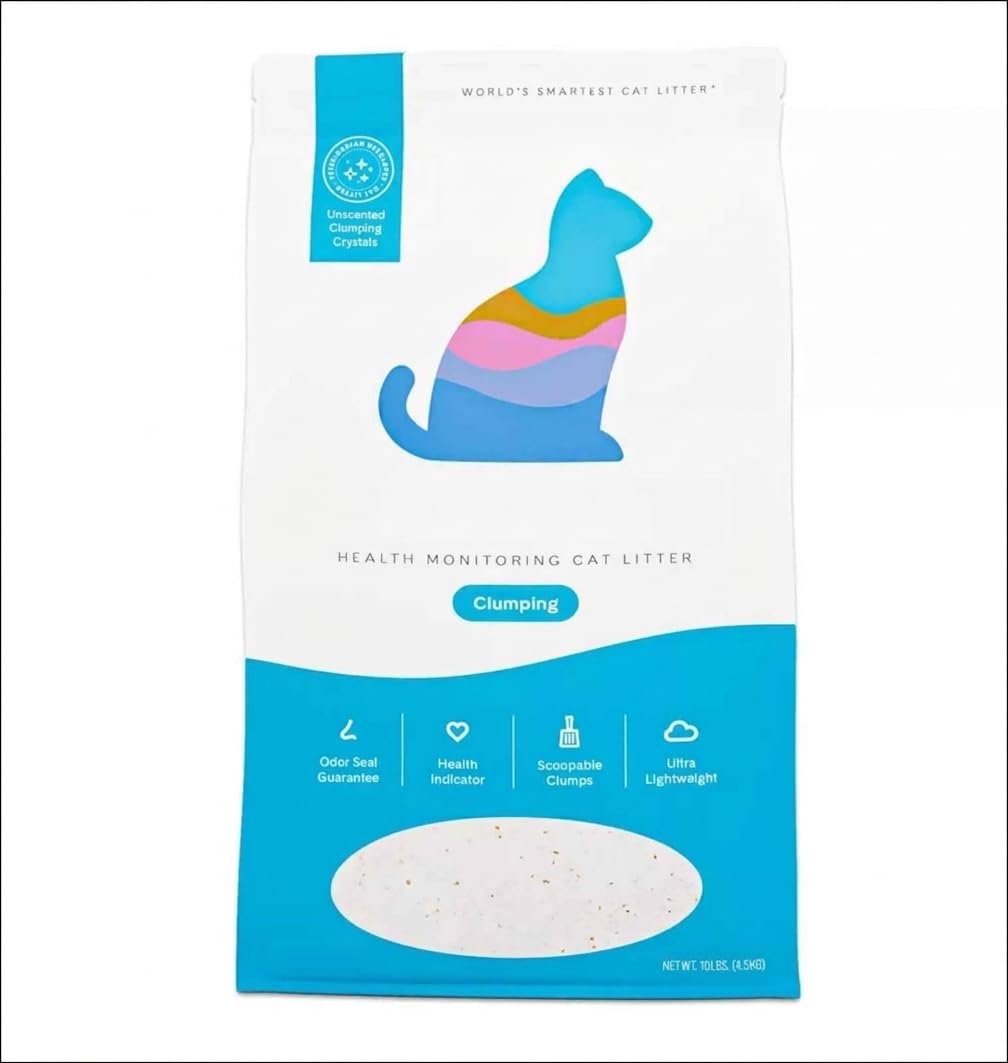 Clumping Health Monitoring Cat Litter 10 Lb Unscented Silica Gel Crystals D6022