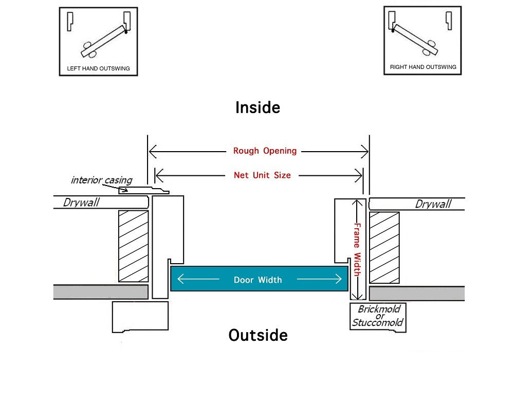 Primed Left Hand Outswing Steel Prehung Front Door 36"x80" H2218