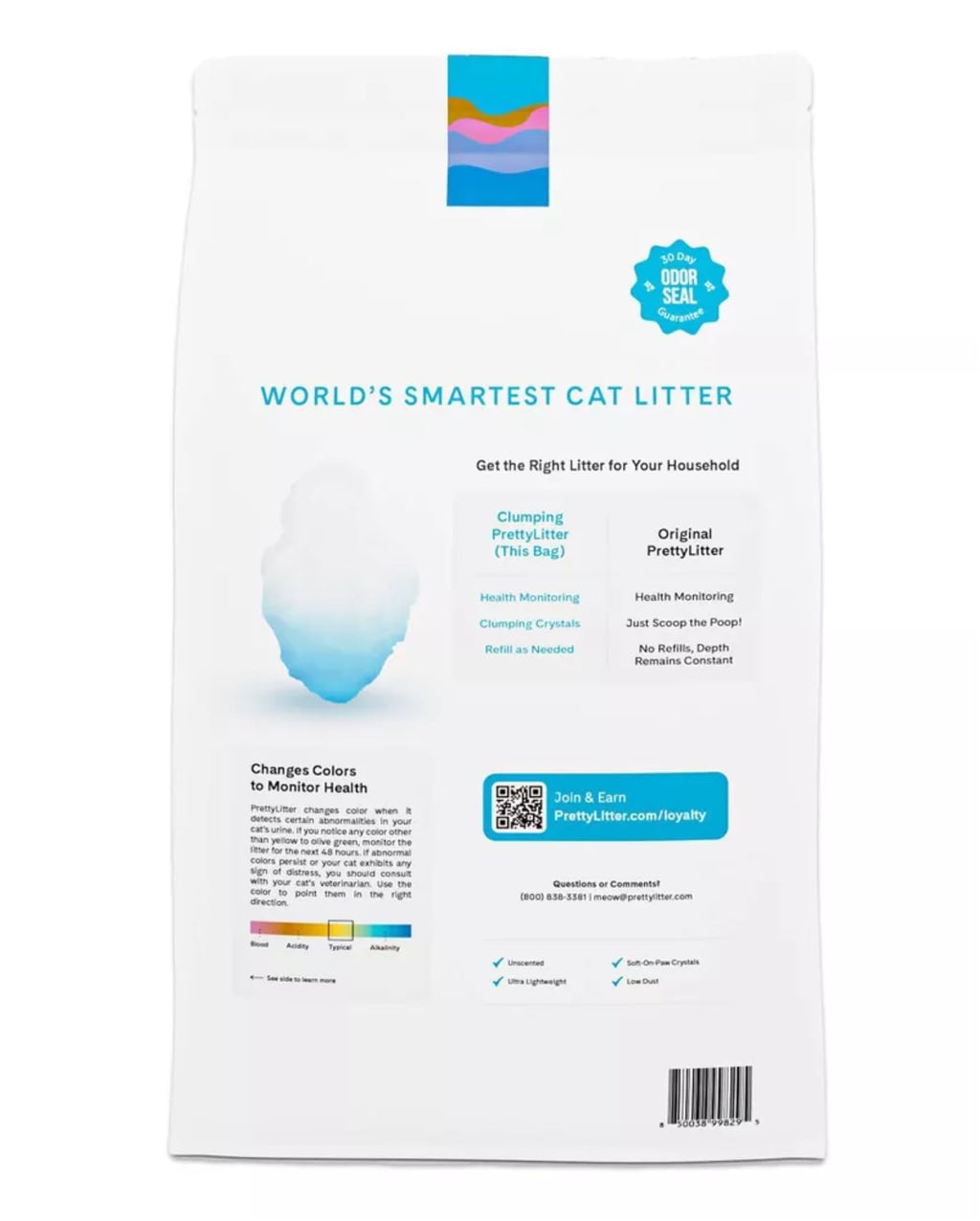 Clumping Health Monitoring Cat Litter 10 Lb Unscented Silica Gel Crystals D6022