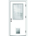 Primed Left Hand Outswing Steel Prehung Front Door 36"x80" H2218
