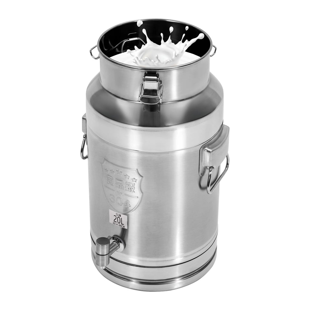Stainless Steel 20L Milk Can with Faucet L796