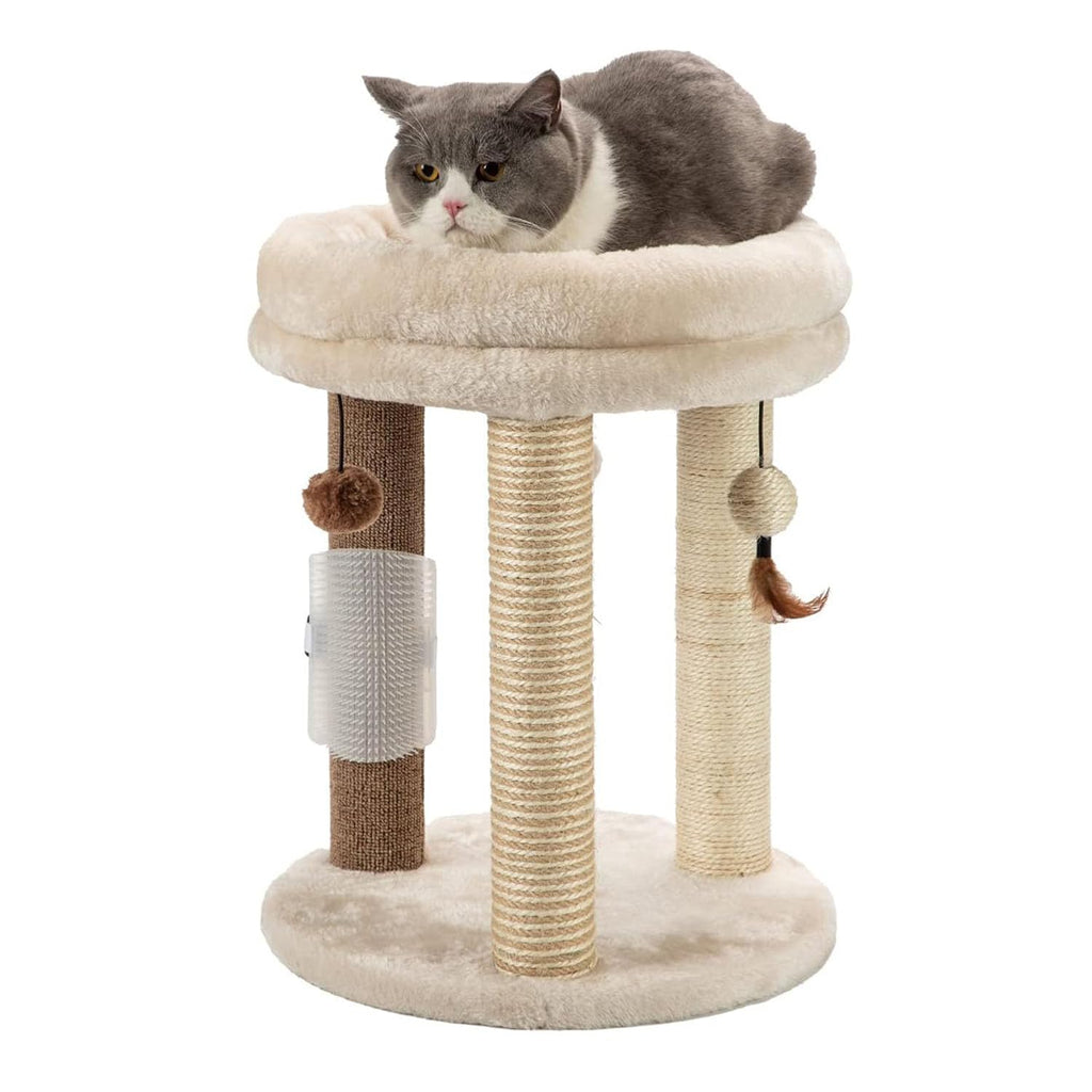 Small Cat Tree with Scratching Post and Soft Bed L866849