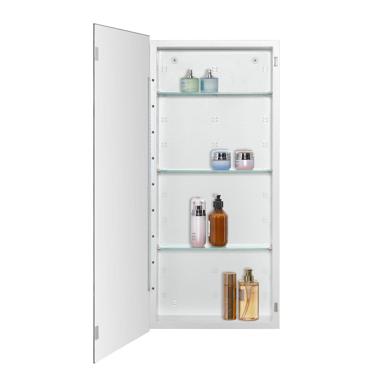 Bathroom Medicine Cabinet with Beveled Edge Mirrored Door 16 x 36 inch O18541