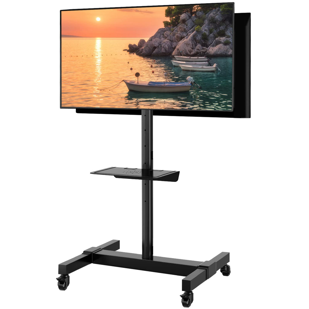 Mobile Dual TV Stand for Two 32-65 Inch Flat Panel Curved TV T539