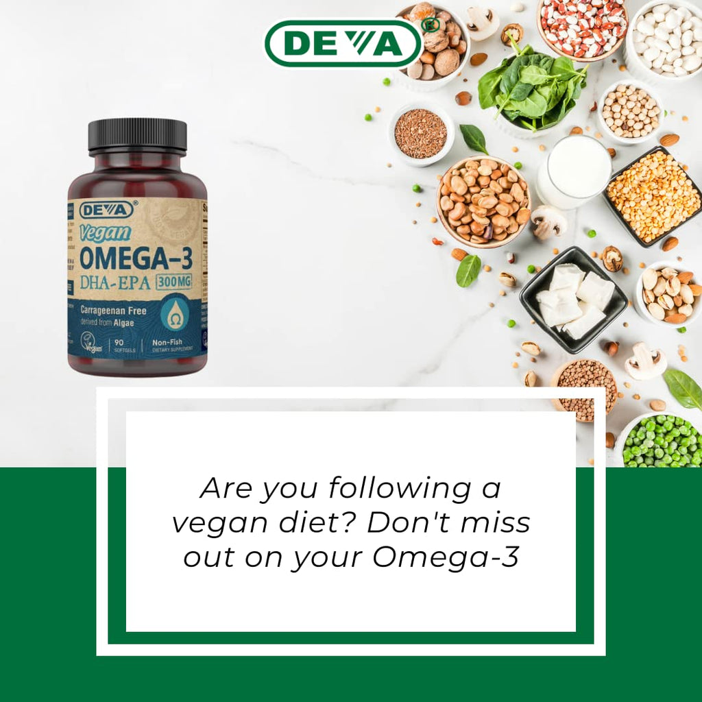 Vegan Omega-3 DHA EPA 300 mg 90 Softgels B833