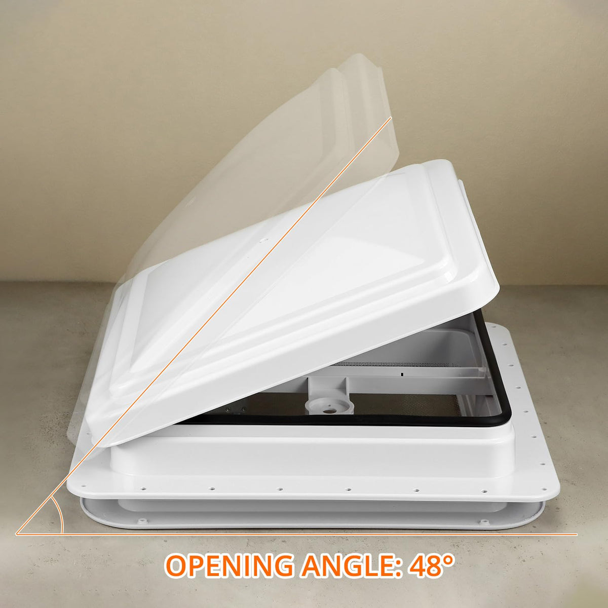 14 x 14 Manual RV Roof Vent Translucent Lid T593419
