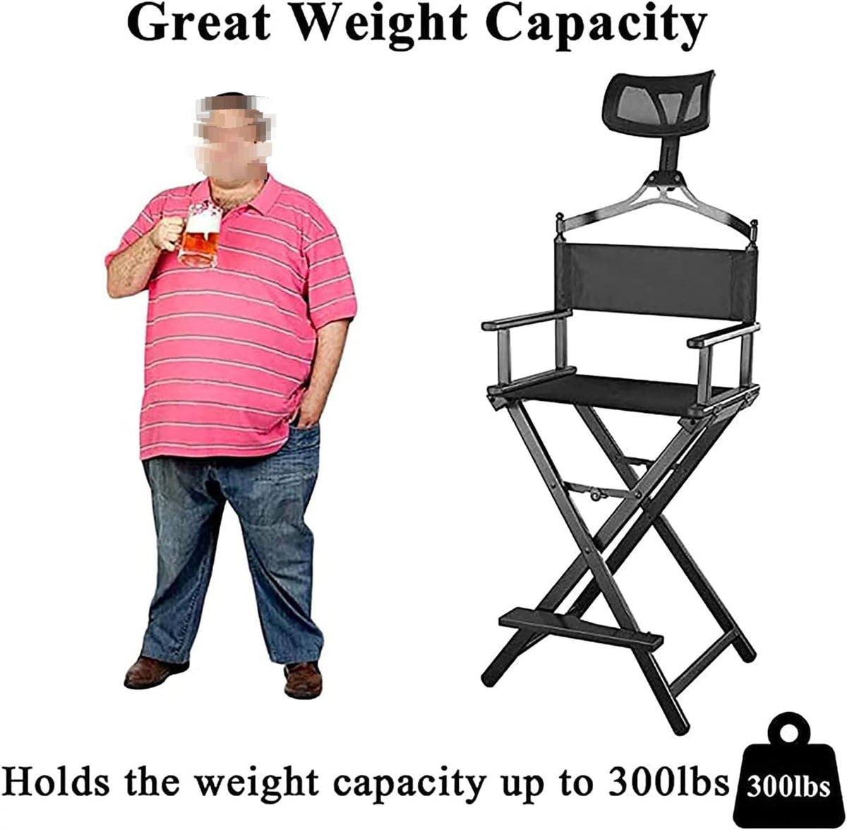 Portable Folding Director's Chair with Arm & Foot Rest V8073