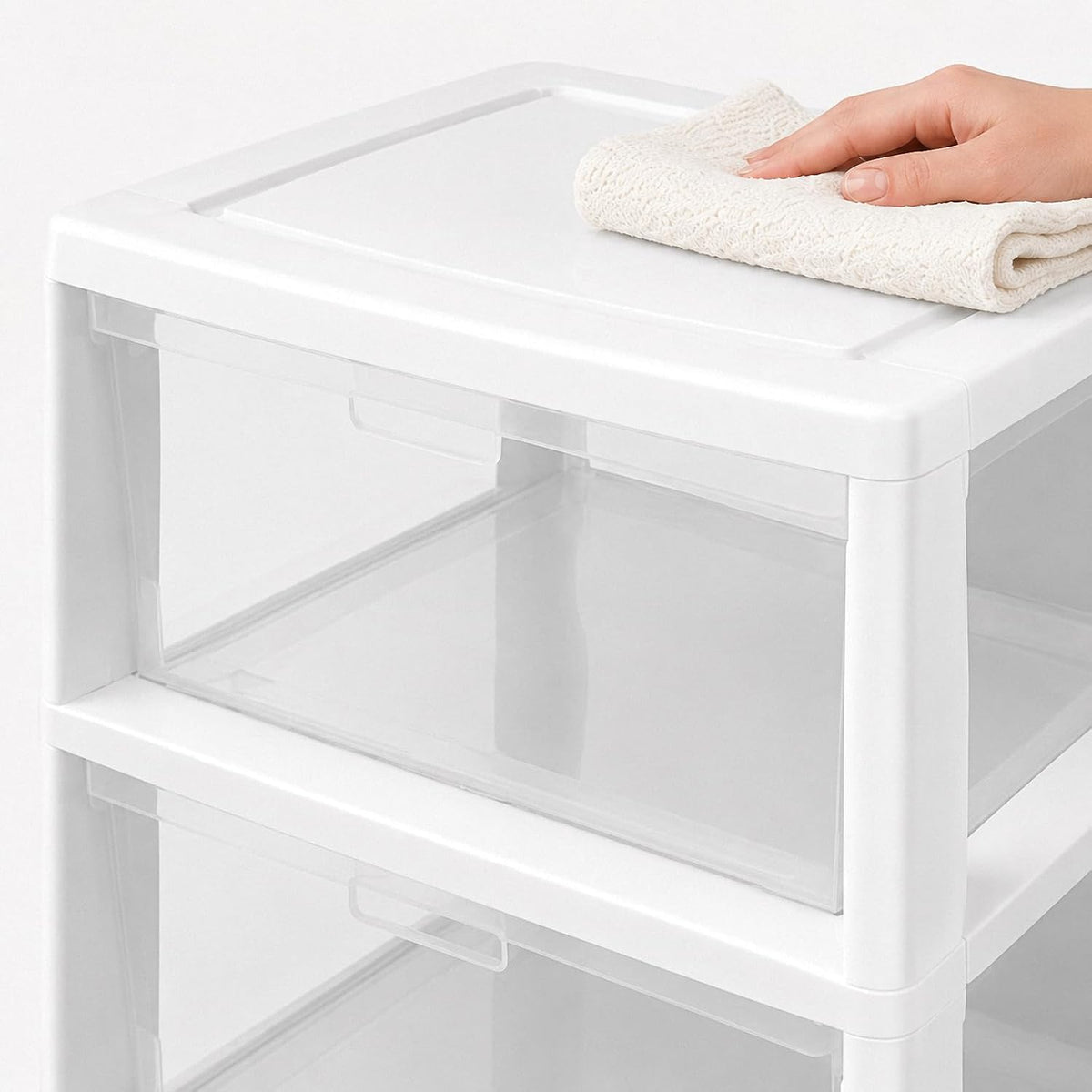 3 Drawer Clear Plastic Storage Organizer O58507