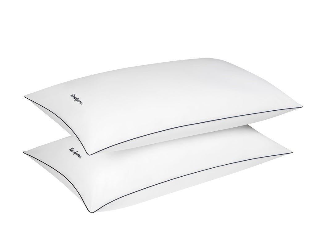 Set of 2 King Size Cotton Down Alternative Bed Pillows Z889
