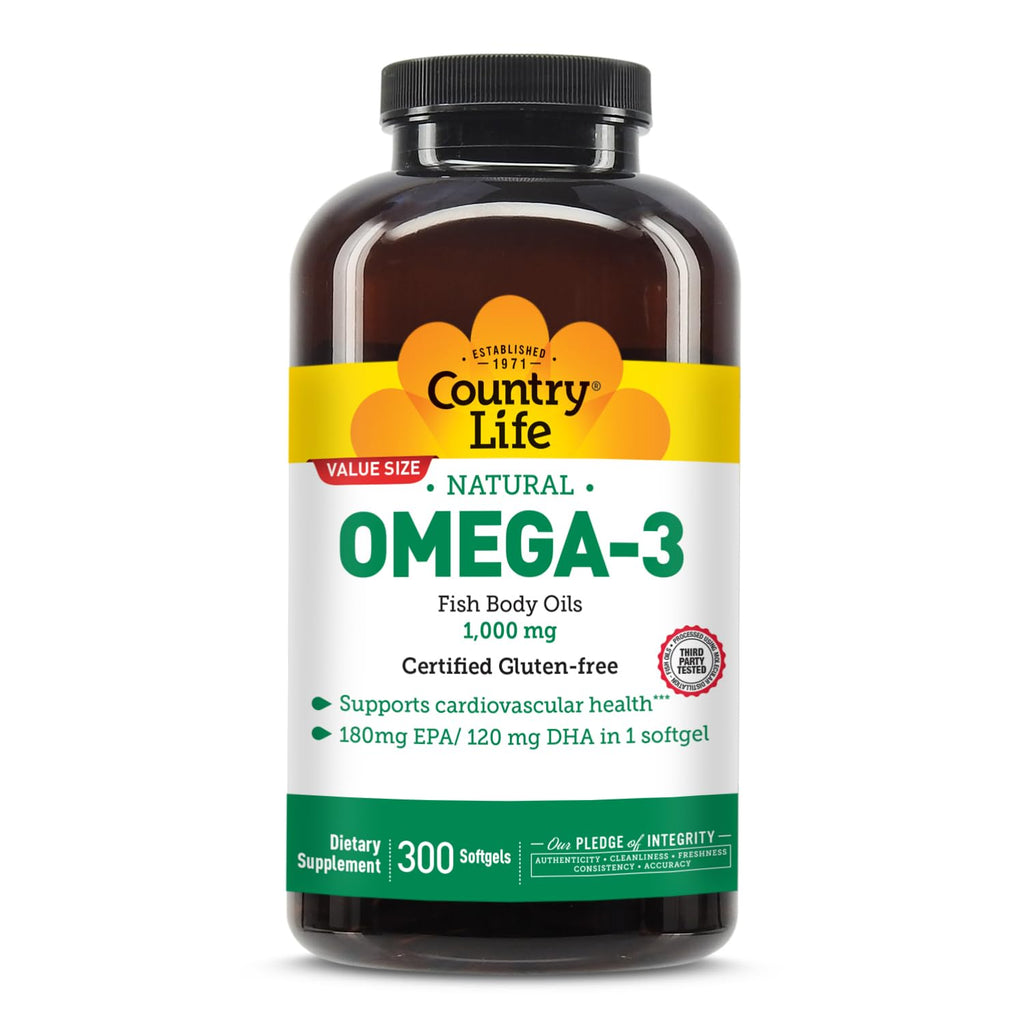 Omega-3 Fish Oil 1,000 mg 300 Softgels G252