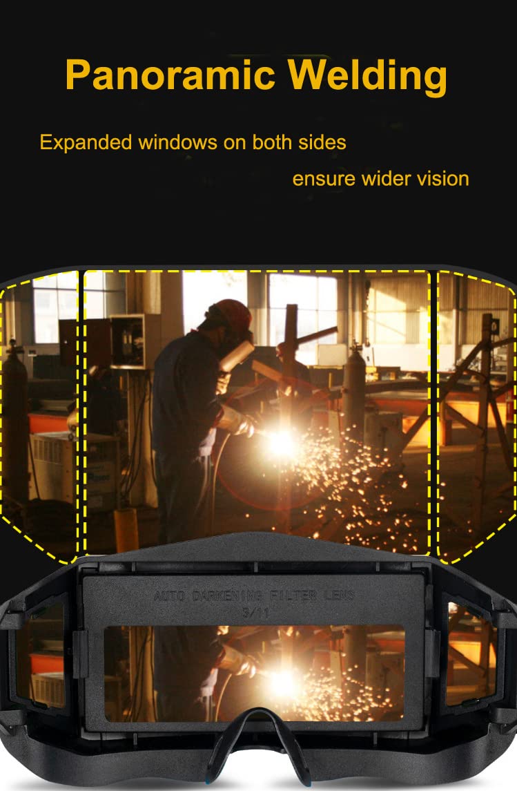 Welding Glasses Safety Goggles D4446