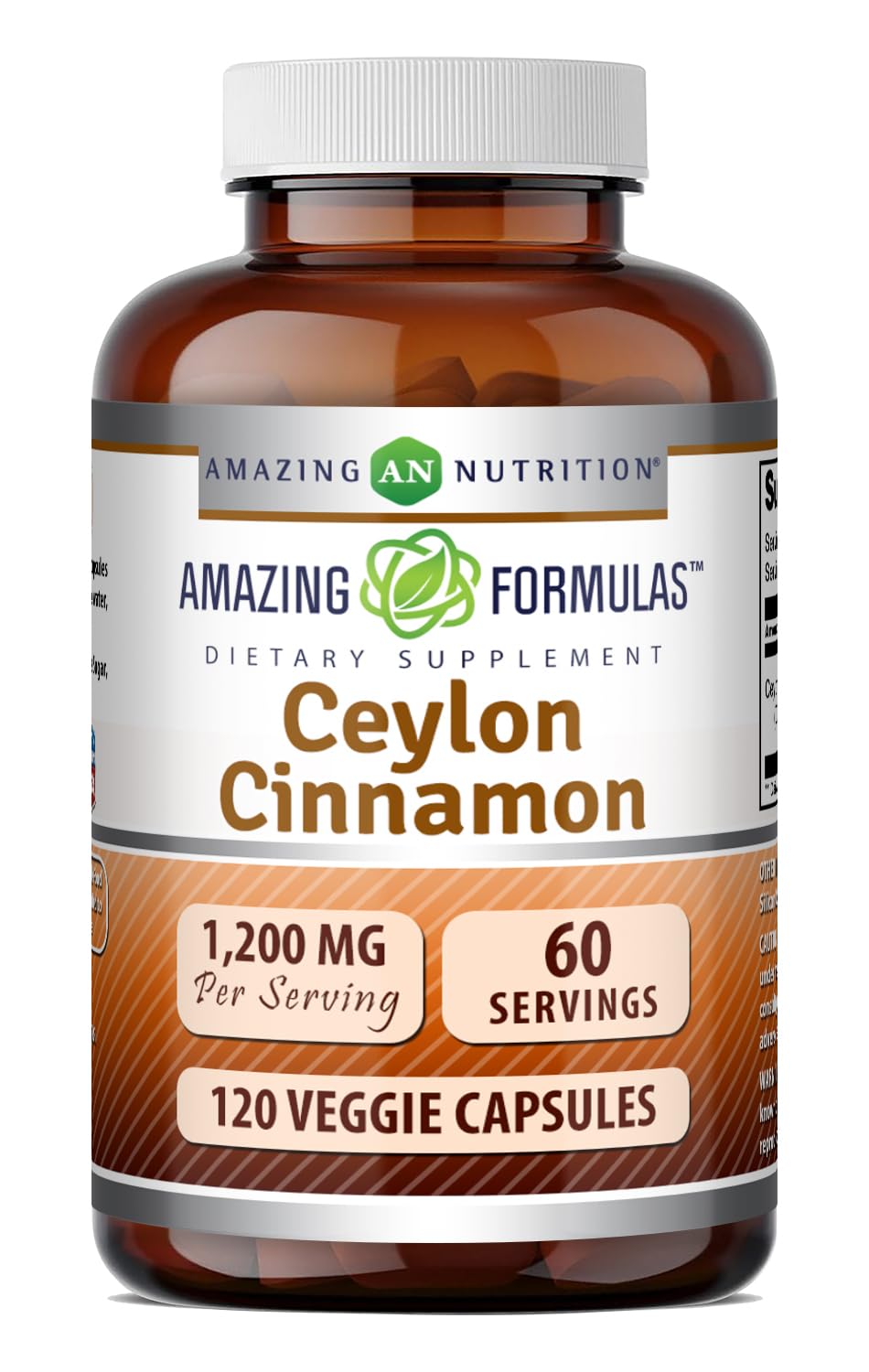 Ceylon Cinnamon 1200 Mg Vegetarian Capsules K72067