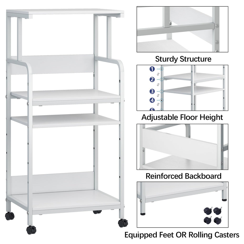 4-Tier Printer Stand with Storage Shelf V51181