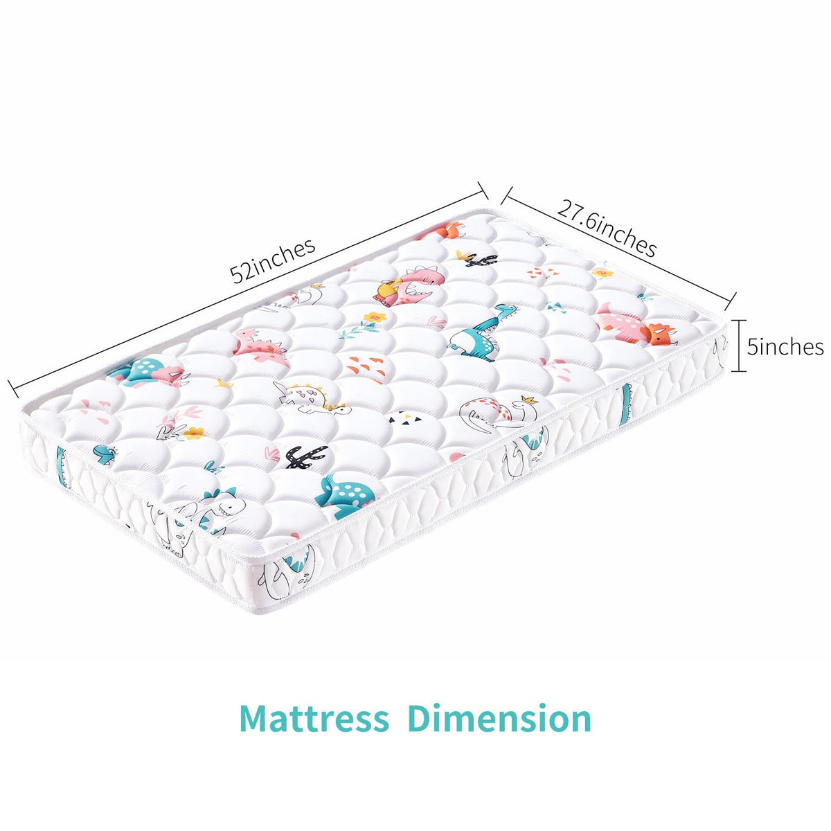 5" Firm Hypoallergenic Crib and Toddler Mattress E59244