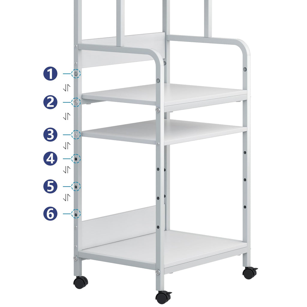 4-Tier Printer Stand with Storage Shelf V51181