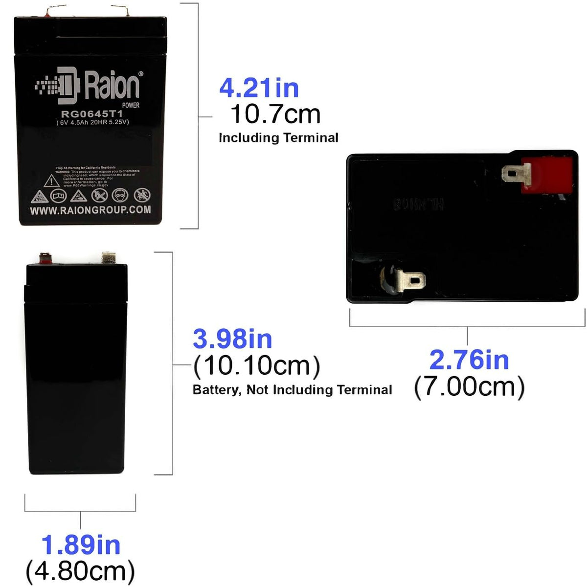 6V 4.5Ah Replacement SLA Battery - 12 Pack H4495