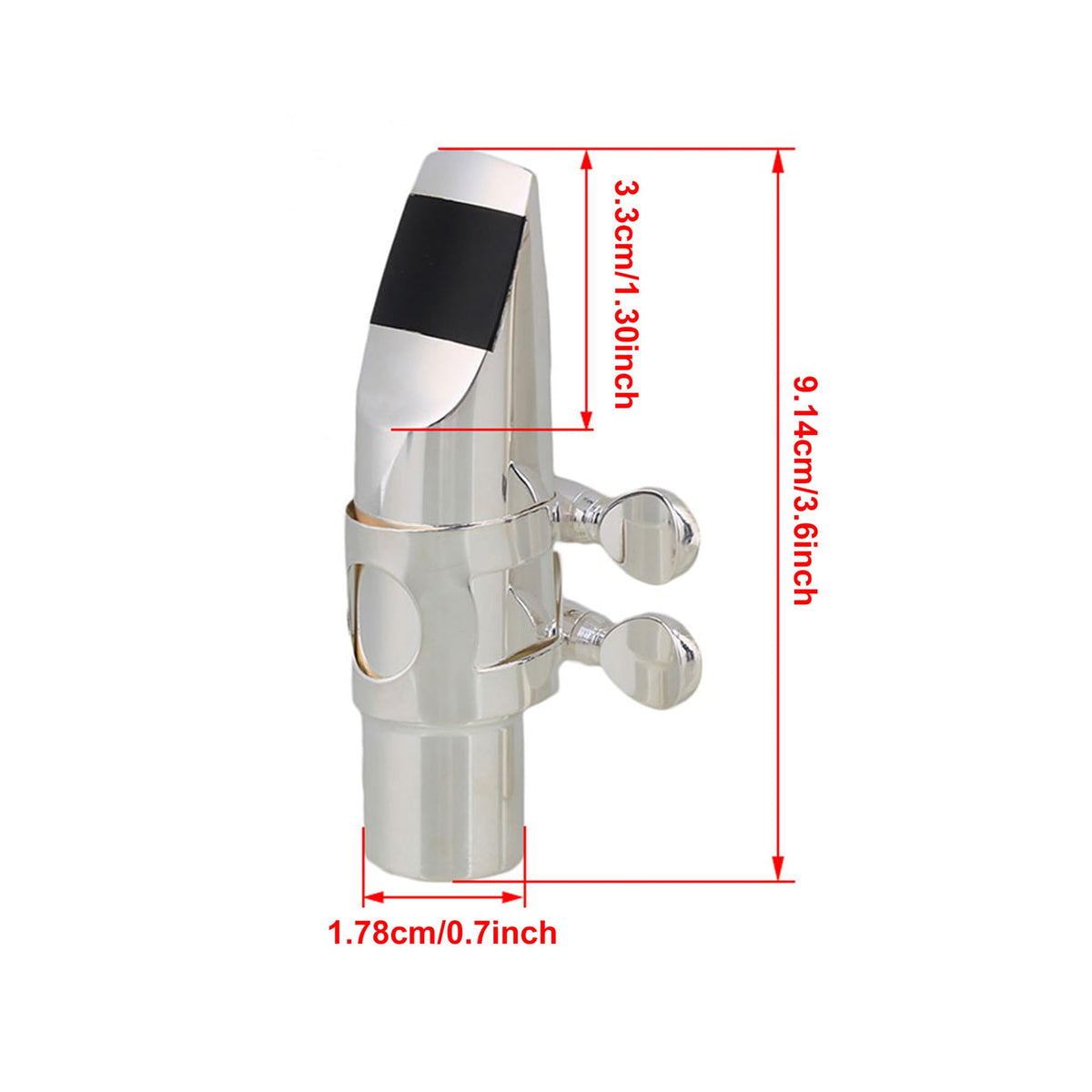 Silver Plated Alto Saxophone Mouthpiece N977