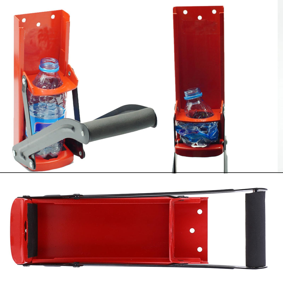 500ML Steel Can Crusher with Opener and Rubber Handle M992