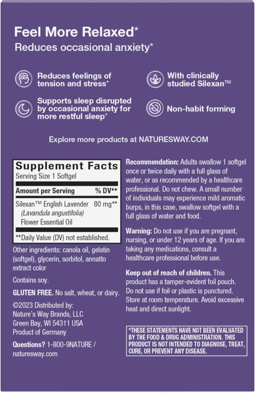 Lavender Oil Supplement 30 ct R926472