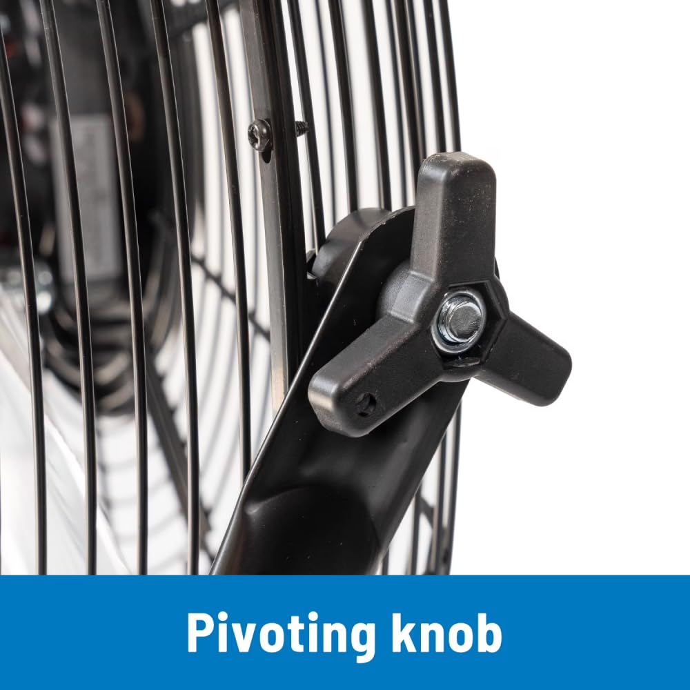 20 Inch 3-Speed Black Metal Floor Fan C8773