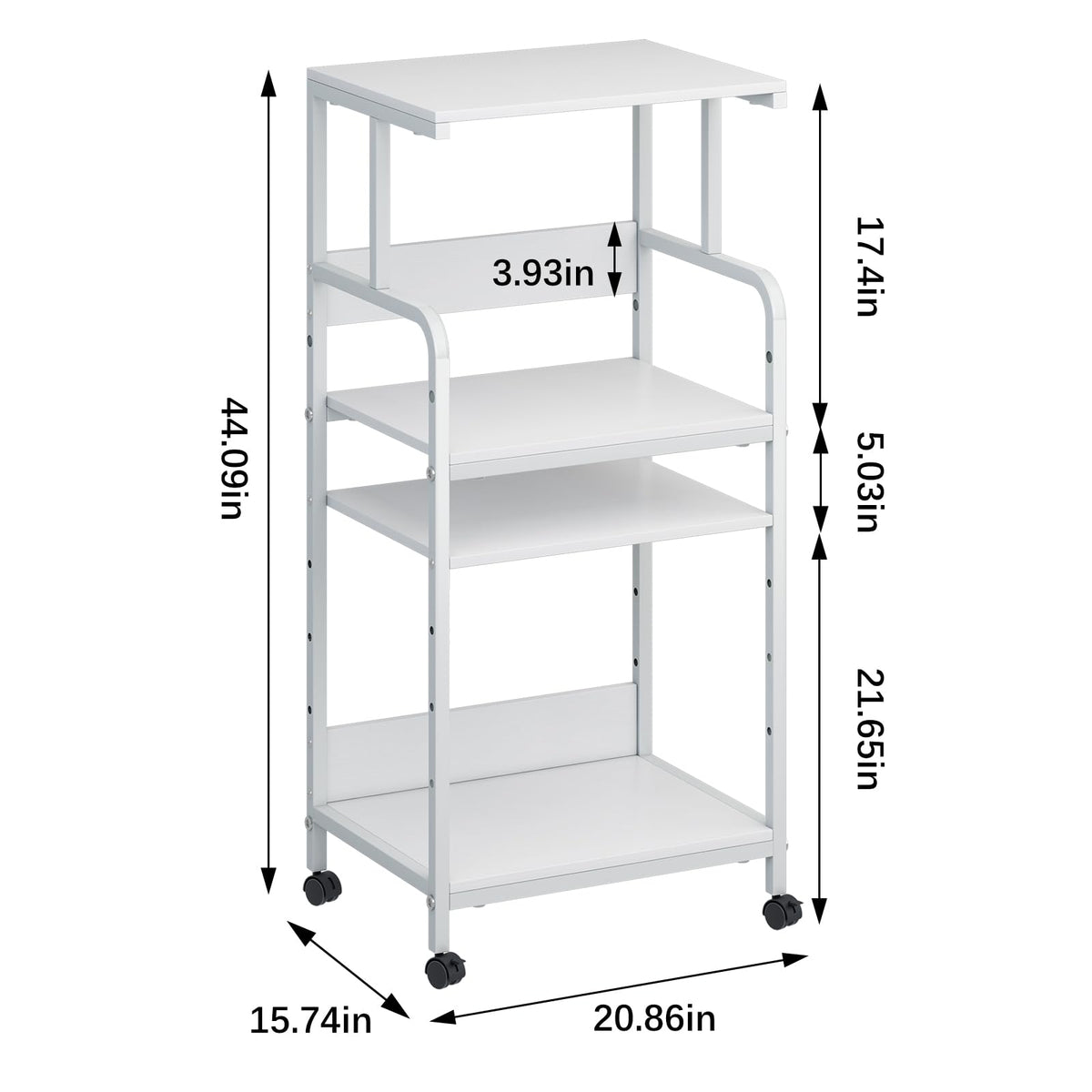 4-Tier Printer Stand with Storage Shelf V51181