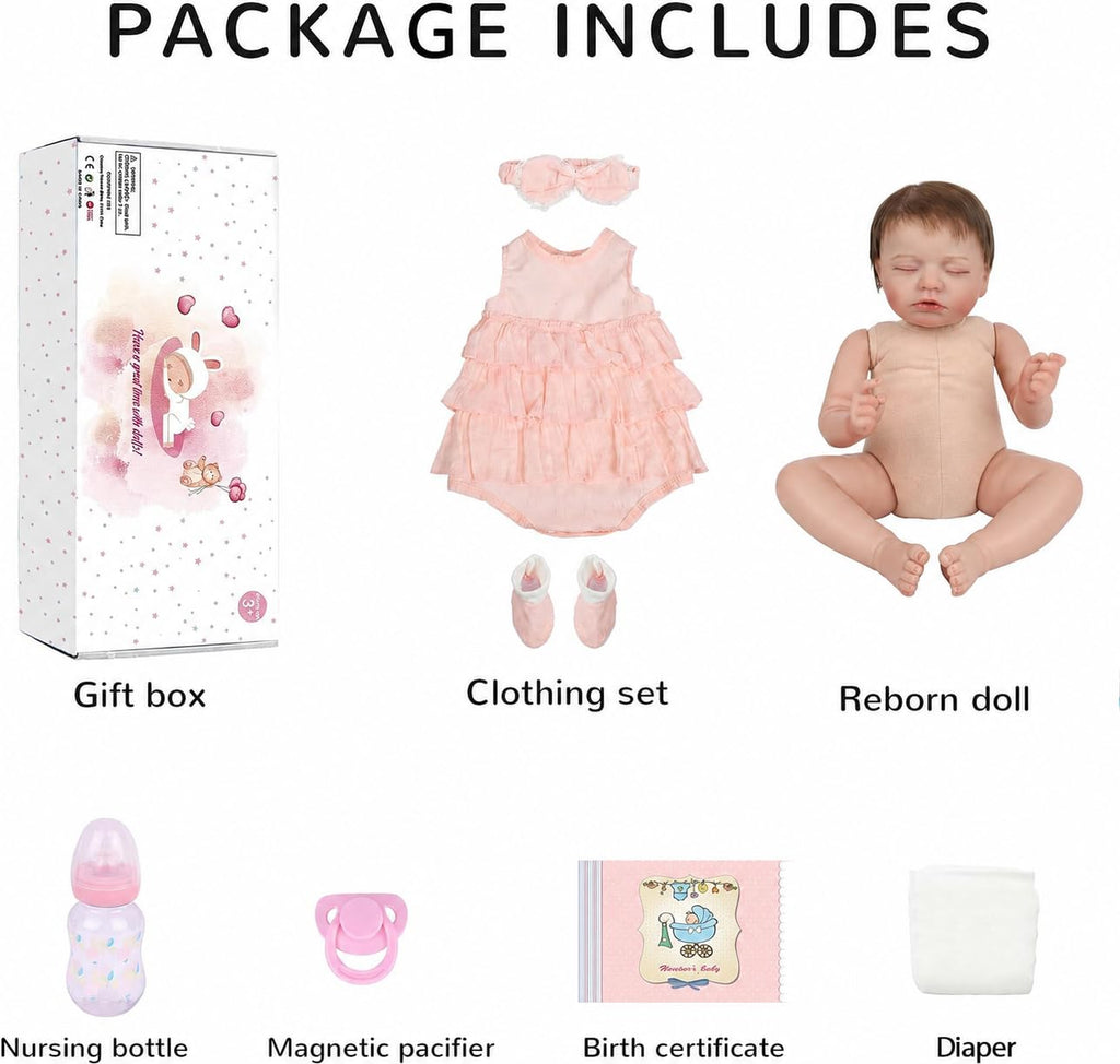 20 Inch Realistic Sleeping Newborn Baby Doll N513