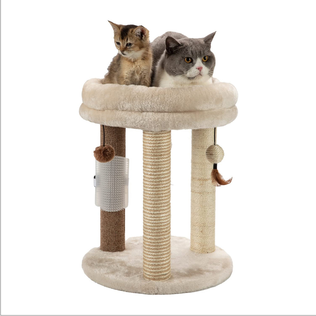 Small Cat Tree with Scratching Post and Soft Bed L866849