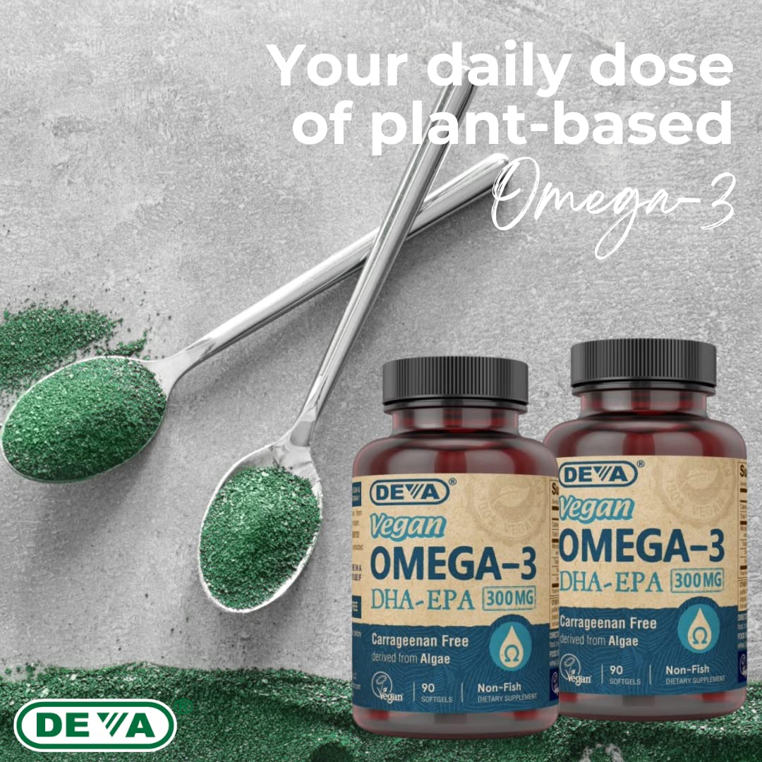 Vegan Omega-3 DHA EPA 300 mg 90 Softgels B833