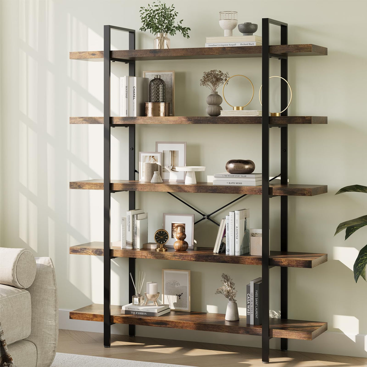 Heavy Duty 5 Tier Industrial Bookcase V480654
