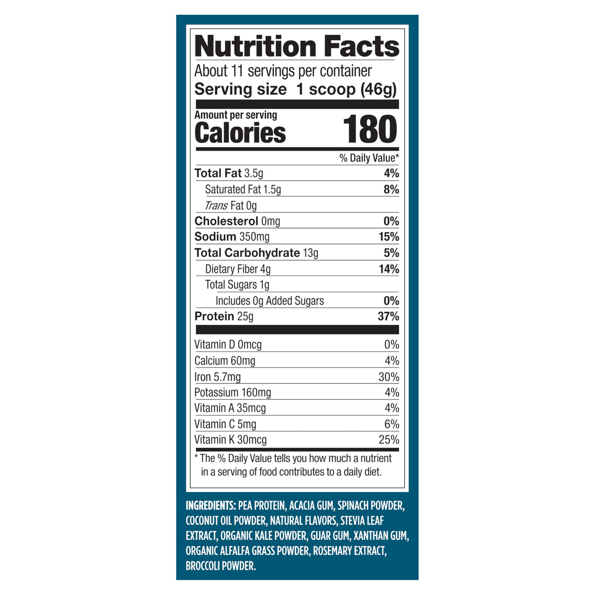 Creamy Vanilla Plant Based Protein Powder M893593