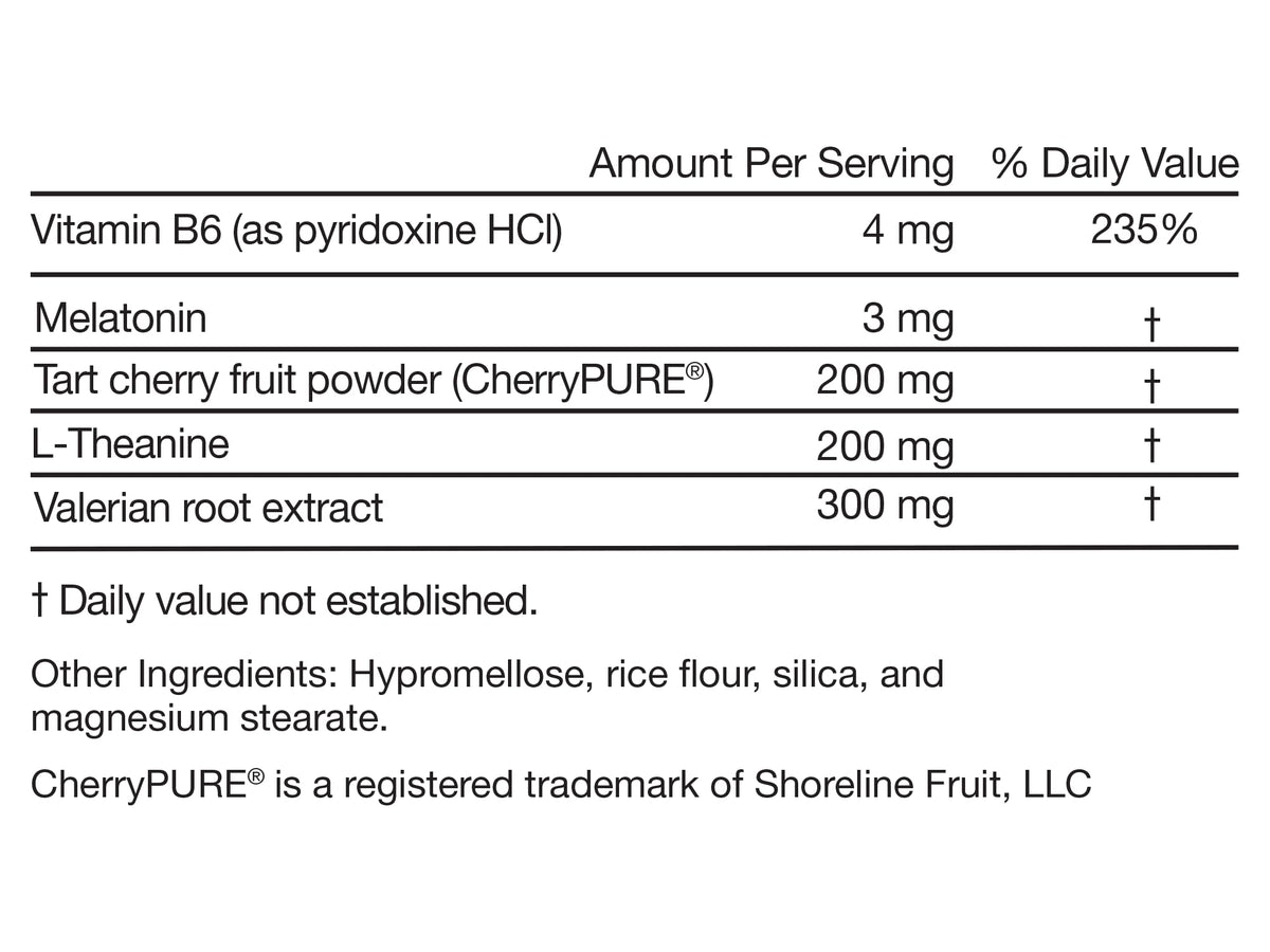 Melatonin L-Theanine Valerian Root Capsules K982
