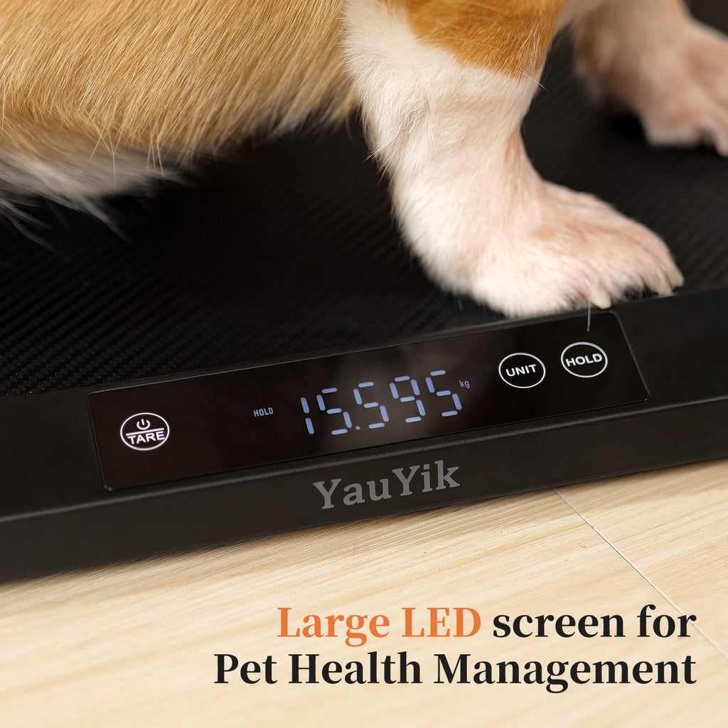 Digital Pet Scale with Non-Slip Mat, Up to 88lb, Black H526
