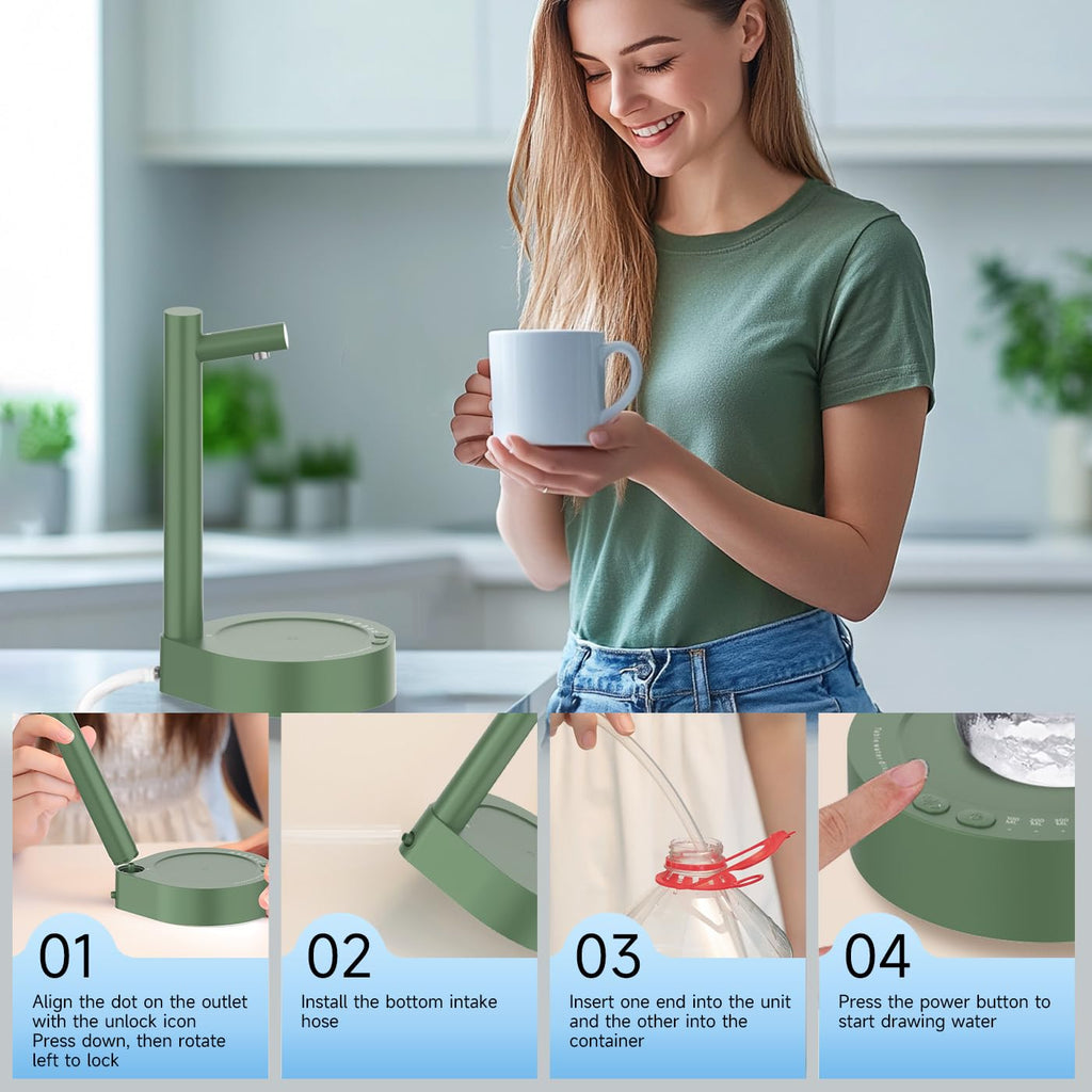 Desktop 5 Gallon Water Dispenser with USB-C Charging U573