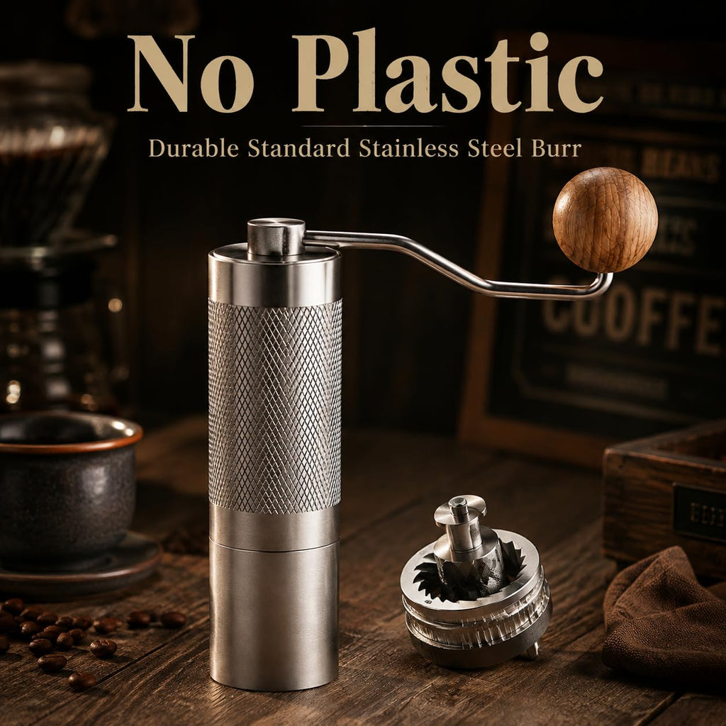 Manual Stainless Steel Conical Burr Coffee Grinder M95056