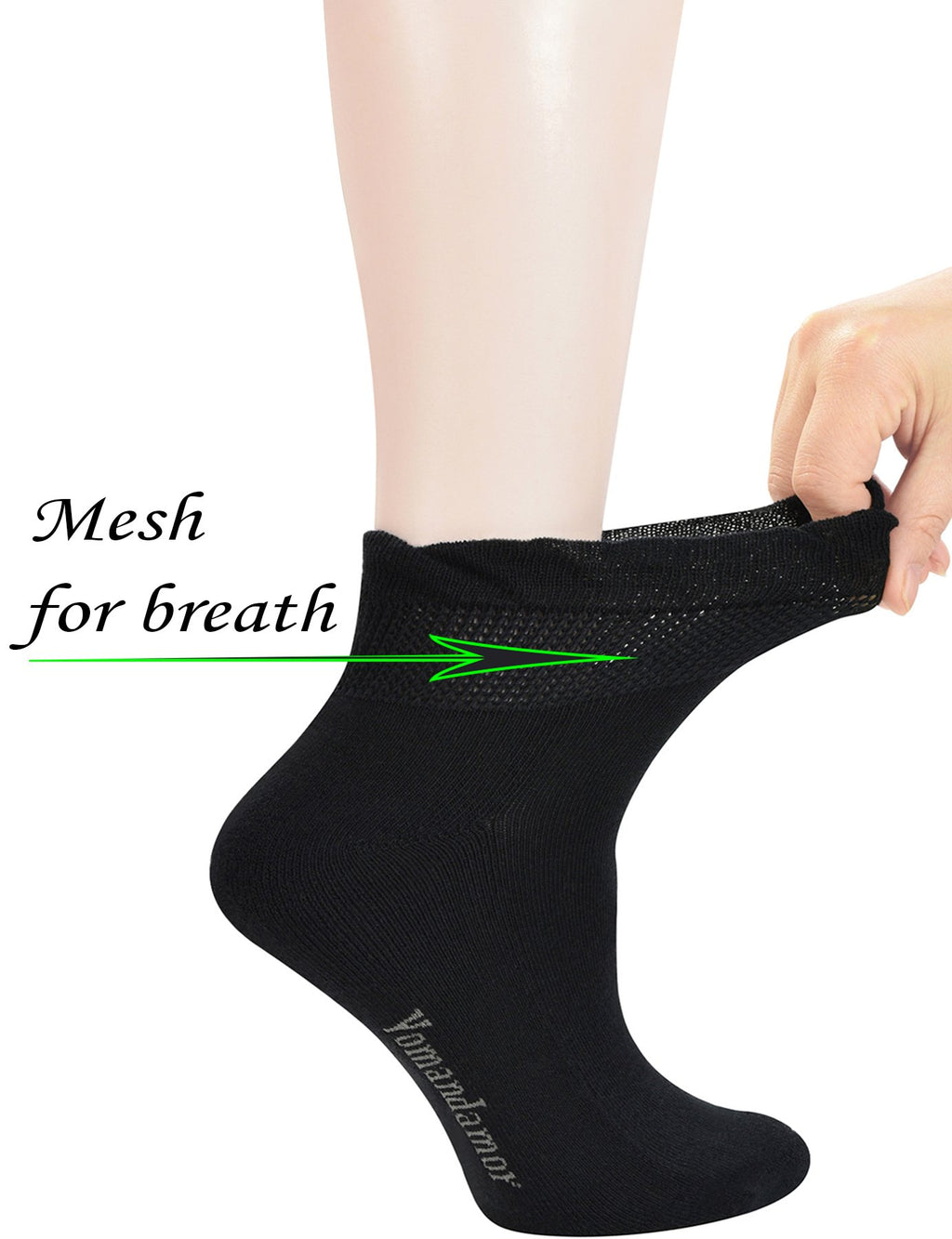 5 Pairs Non-binding Seamless Toe Ankle Socks Z92403
