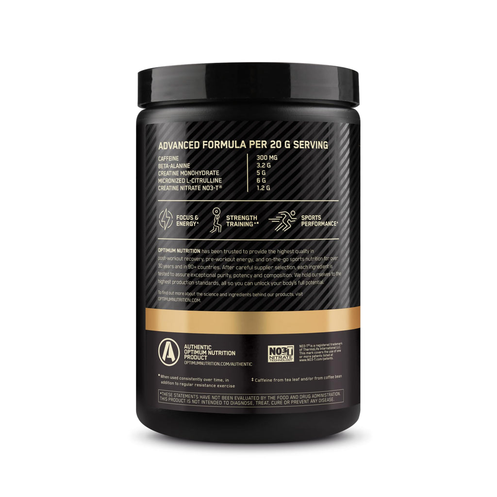 Pre Workout with Creatine Beta-Alanine L-Citrulline and Caffeine, Strawberry Mango Daiquiri, 20 Servings N73642