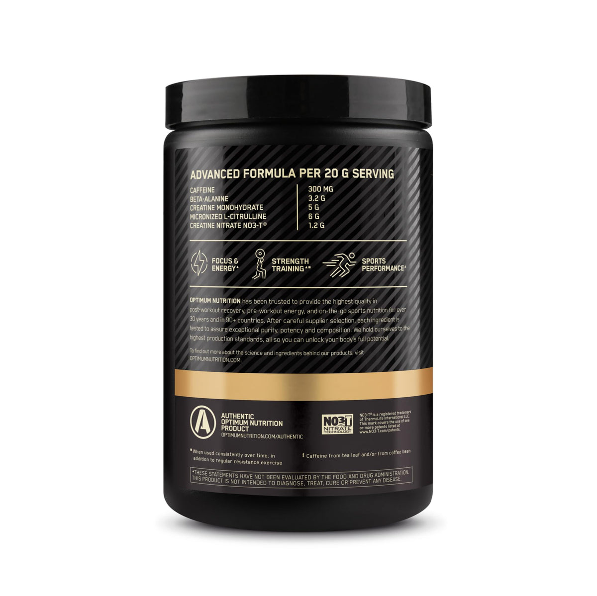 Pre Workout with Creatine Beta-Alanine L-Citrulline and Caffeine, Strawberry Mango Daiquiri, 20 Servings N73642