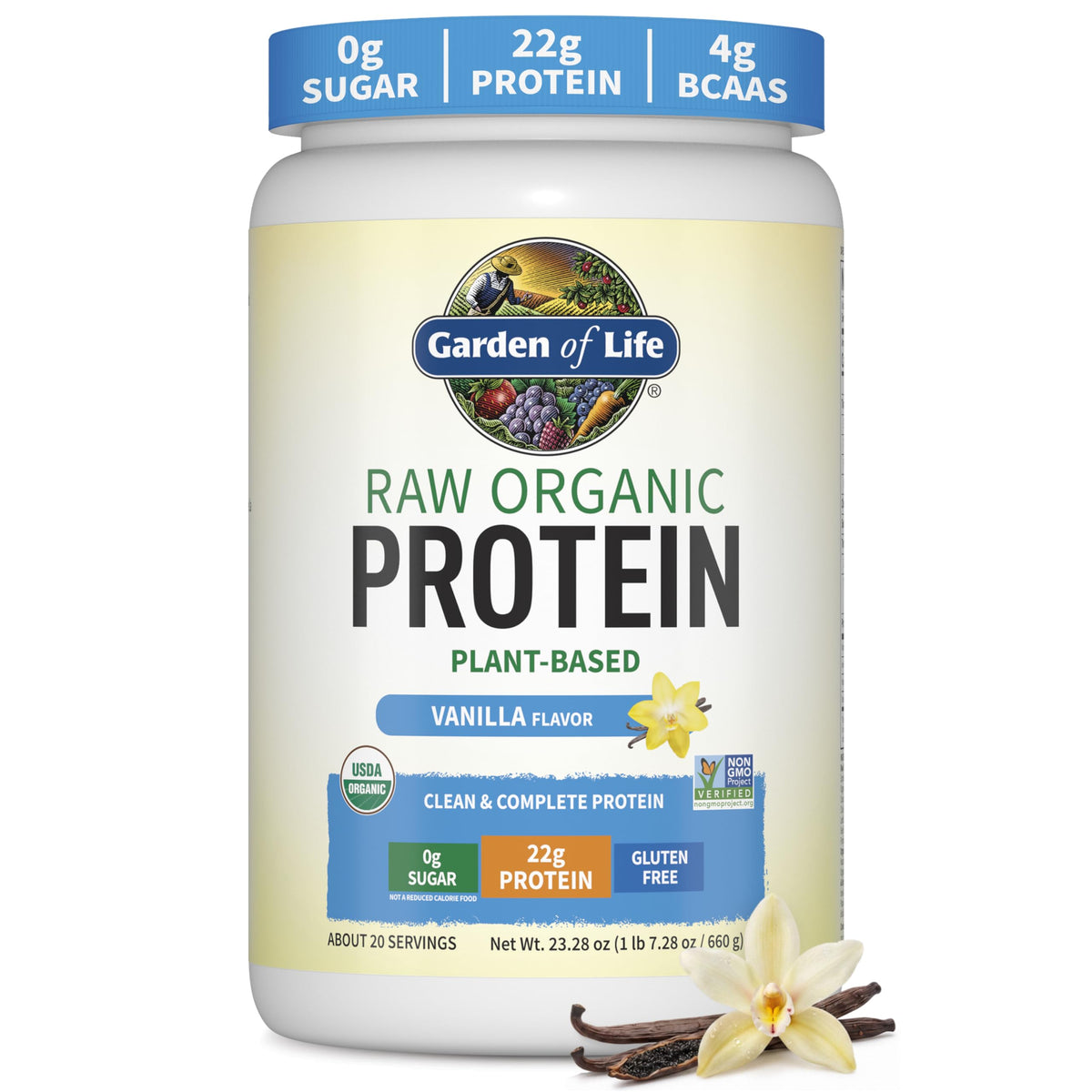 Organic Vegan Vanilla Protein Powder E913571