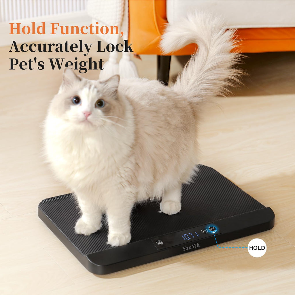 Digital Pet Scale with Non-Slip Mat, Up to 88lb, Black H526