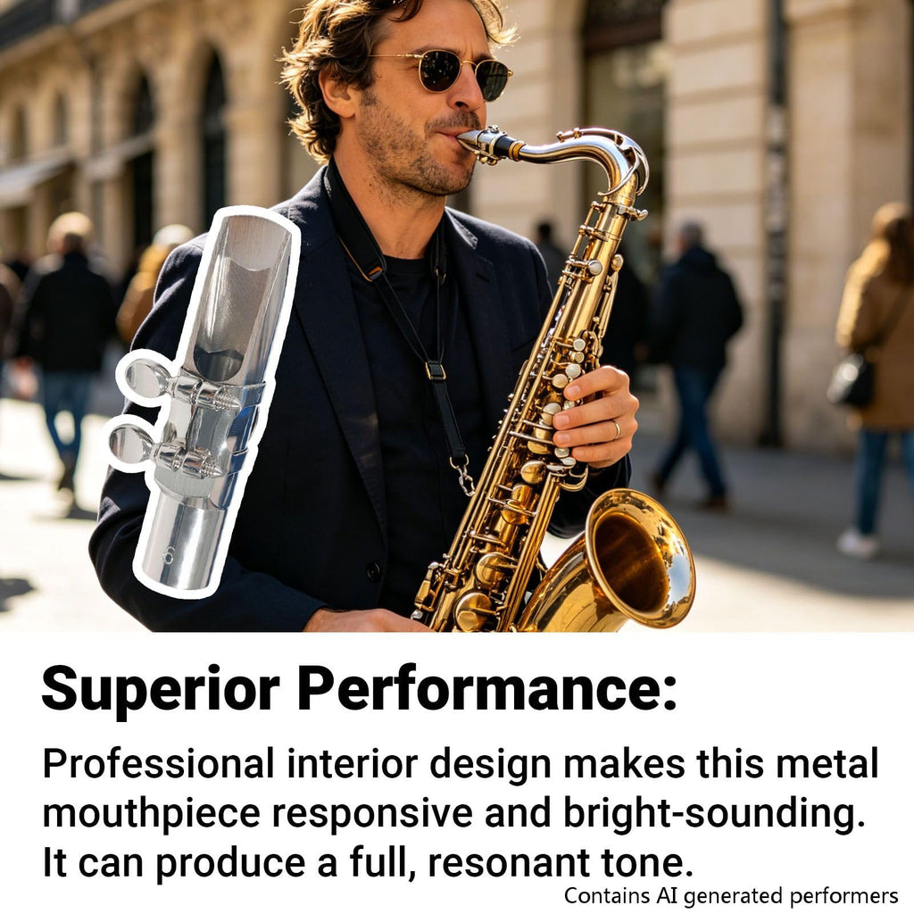 Silver Plated Alto Saxophone Mouthpiece N977