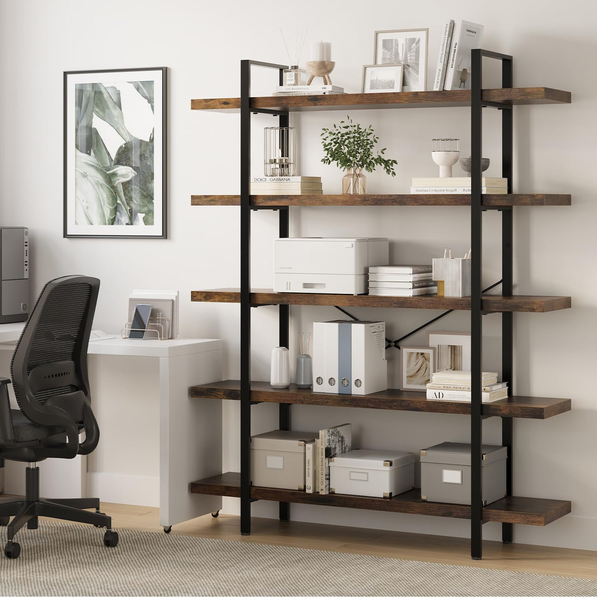 Heavy Duty 5 Tier Industrial Bookcase V480654