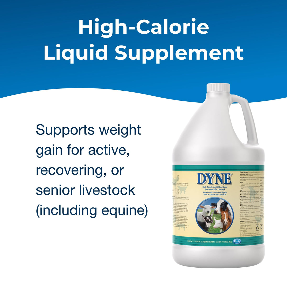 High Calorie Liquid Nutritional Supplement for Livestock 1 Gallon L756