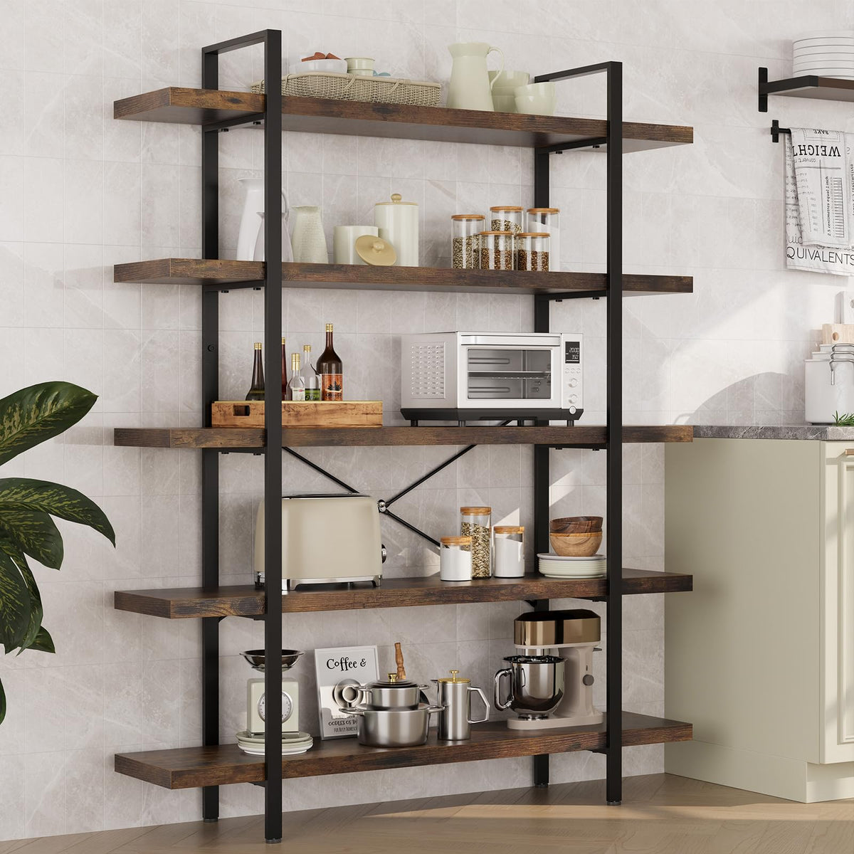 Heavy Duty 5 Tier Industrial Bookcase V480654