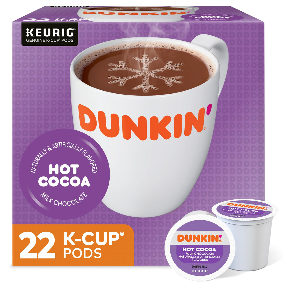 Milk Chocolate Hot Cocoa 22 Keurig Pods Z976