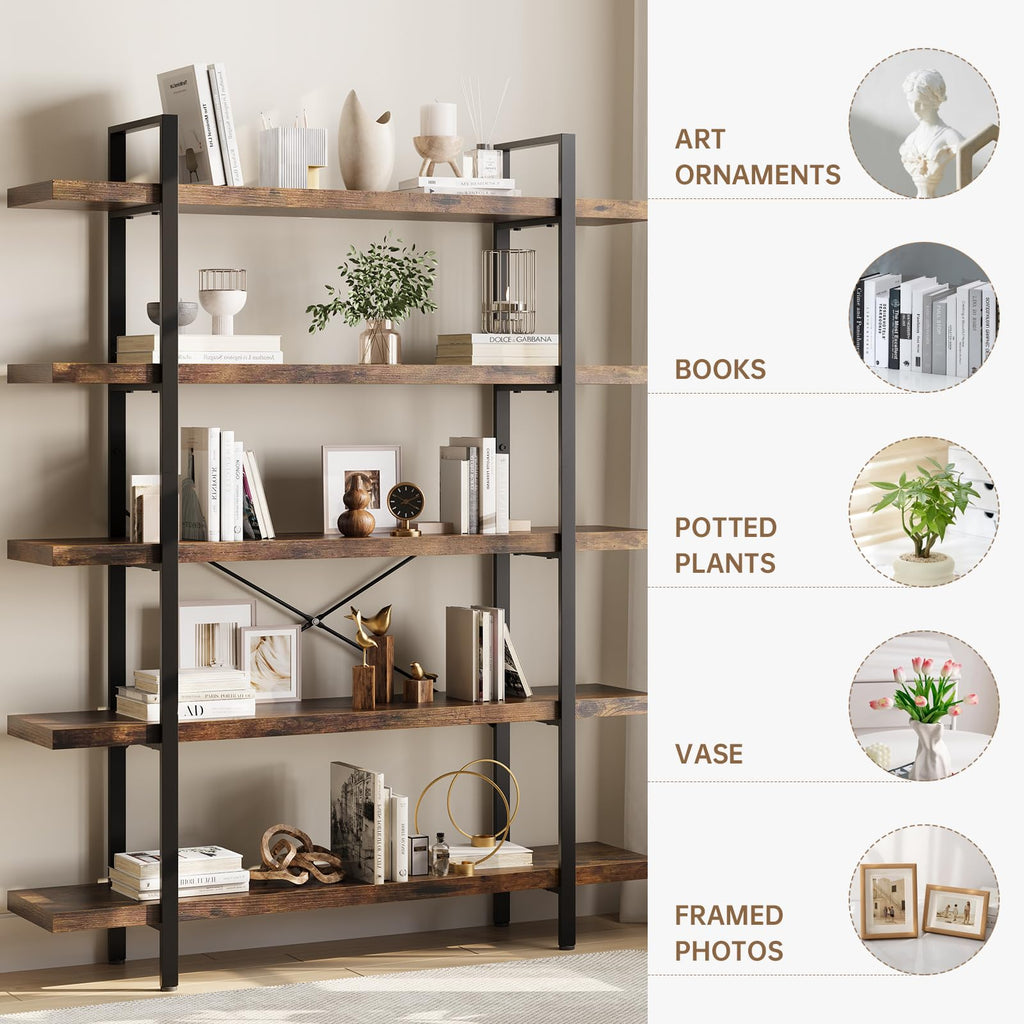 Heavy Duty 5 Tier Industrial Bookcase V480654